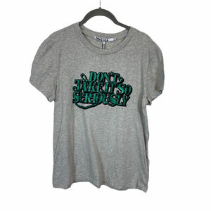 Pam & Gela Graphic T-Shirt Don't Take it So Seriously Designer T Women JR Large